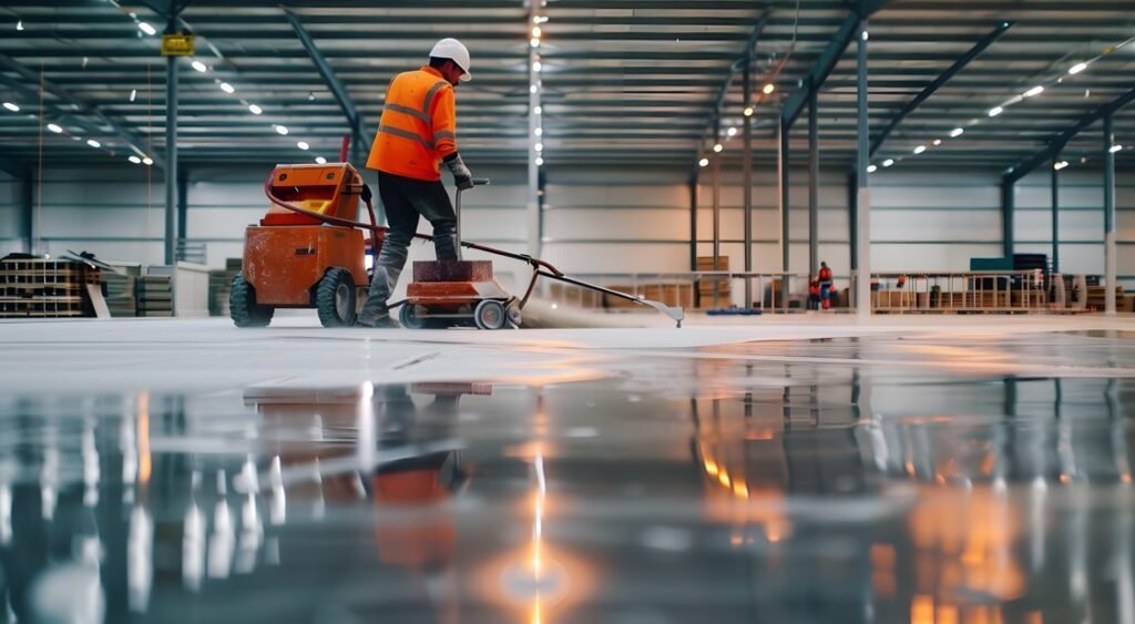 Equipe de limpeza com equipamento de proteção